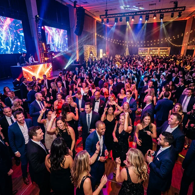 High-Energy Corporate Event Crowd